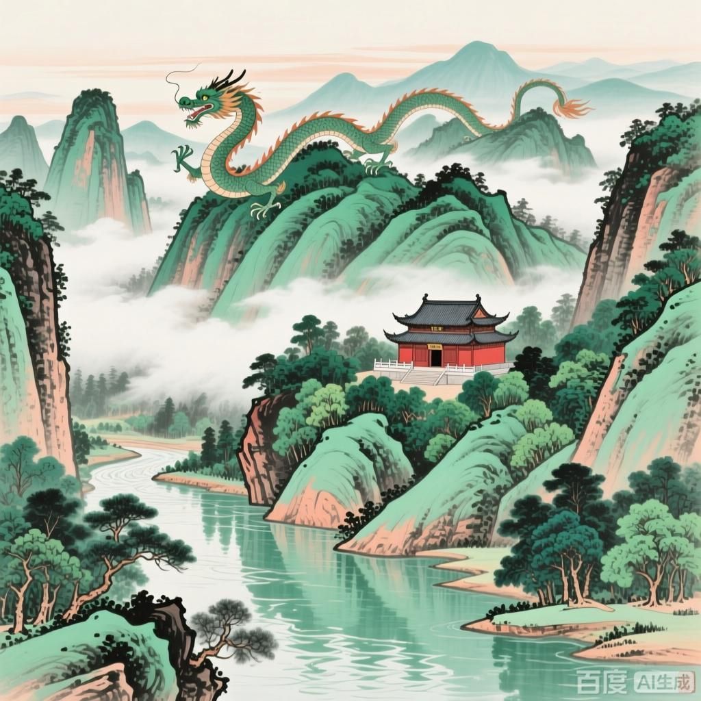 有哪些著名的生龍地形案例，4張生龍地形主題插畫(huà) 有哪些著名的生龍地形案例，4張生龍地形主題插畫(huà) 龍魚(yú)百科 第1張
