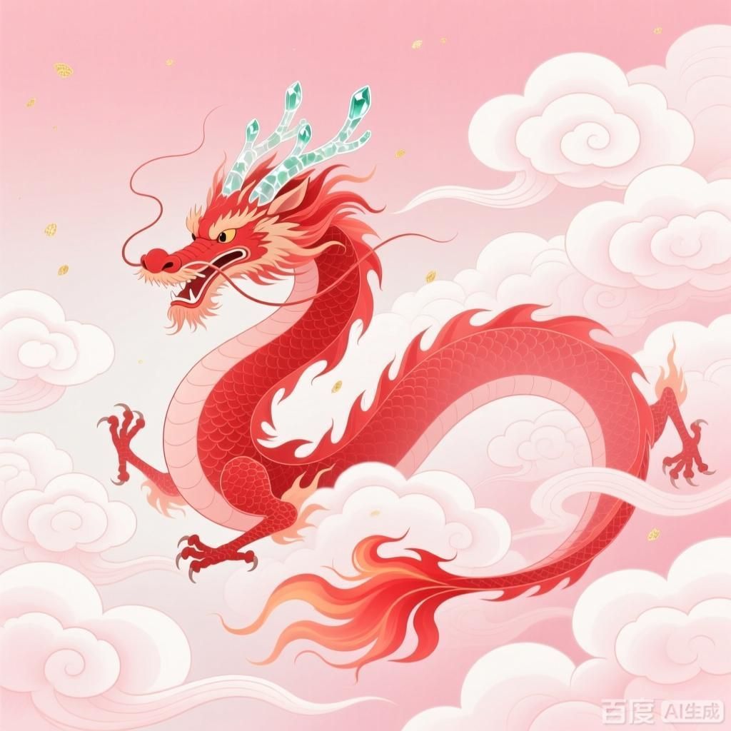 能否詳解紅龍在祥云中的形象，紅龍在祥云中的形象 能否詳解紅龍在祥云中的形象，紅龍在祥云中的形象 龍魚百科 第2張