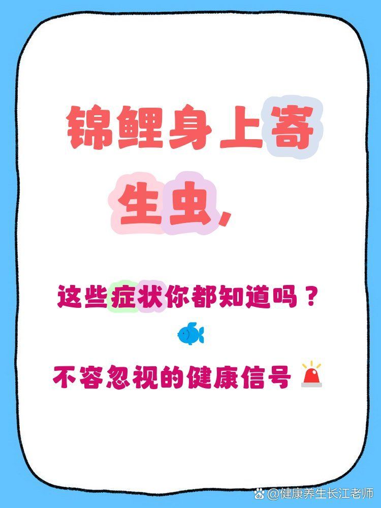 如何預防錦鯉寄生蟲感染，如何判斷錦鯉是否被寄生蟲侵擾