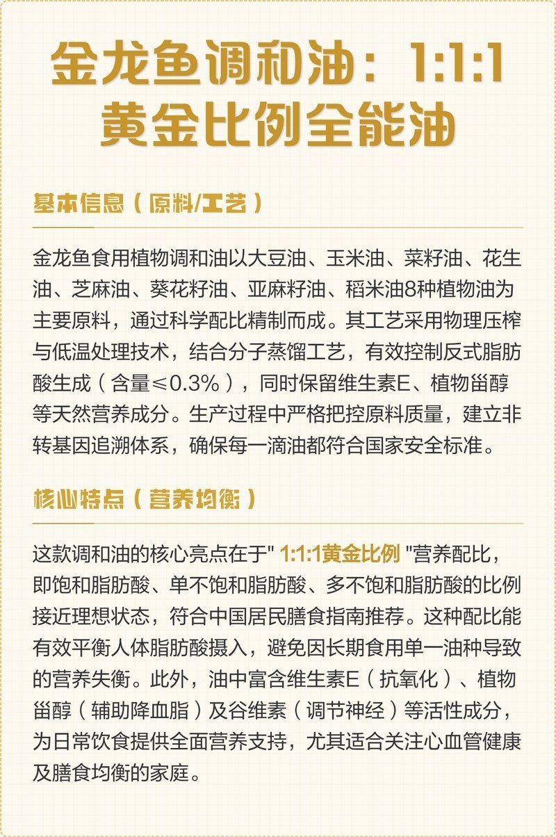 金龍魚1：1：1調(diào)和油有哪些口感特點(diǎn)，金龍魚1:1調(diào)和油有哪些口感特點(diǎn) 金龍魚1：1：1調(diào)和油有哪些口感特點(diǎn)，金龍魚1:1調(diào)和油有哪些口感特點(diǎn) 龍魚百科 第8張