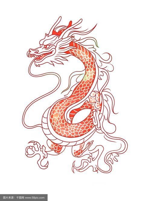 能否提供紅龍設計的線稿圖，紅龍設計的線稿圖可以提供嗎？