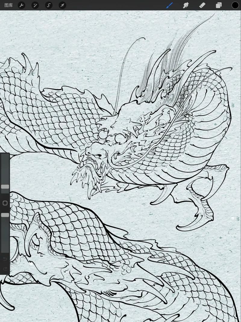 能否提供紅龍設計的線稿圖，紅龍設計的線稿圖可以提供嗎？