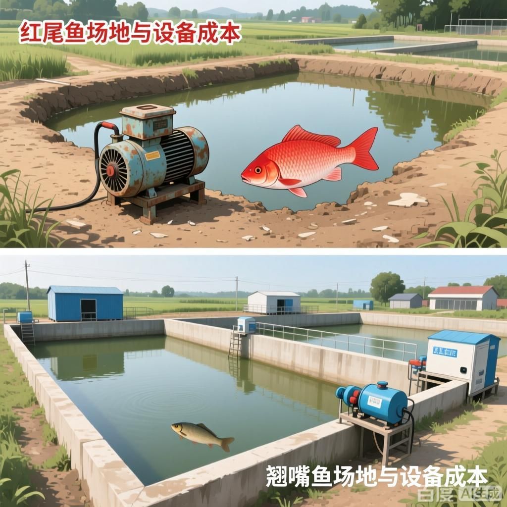紅尾魚和翹嘴魚的養(yǎng)殖成本對比，紅尾魚與翹嘴魚的養(yǎng)殖成本對比 紅尾魚和翹嘴魚的養(yǎng)殖成本對比，紅尾魚與翹嘴魚的養(yǎng)殖成本對比 龍魚百科 第2張