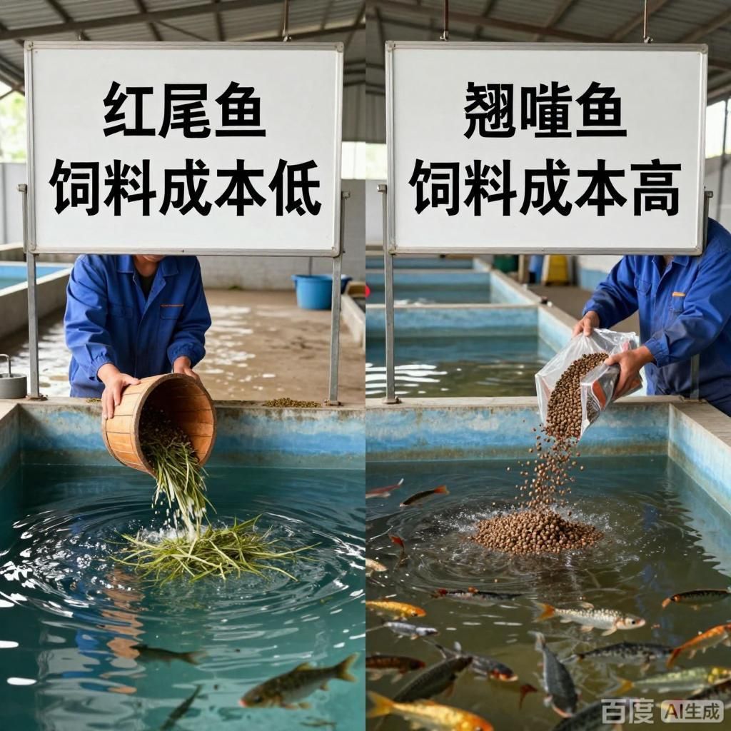 紅尾魚和翹嘴魚的養(yǎng)殖成本對比，紅尾魚與翹嘴魚的養(yǎng)殖成本對比 紅尾魚和翹嘴魚的養(yǎng)殖成本對比，紅尾魚與翹嘴魚的養(yǎng)殖成本對比 龍魚百科 第3張
