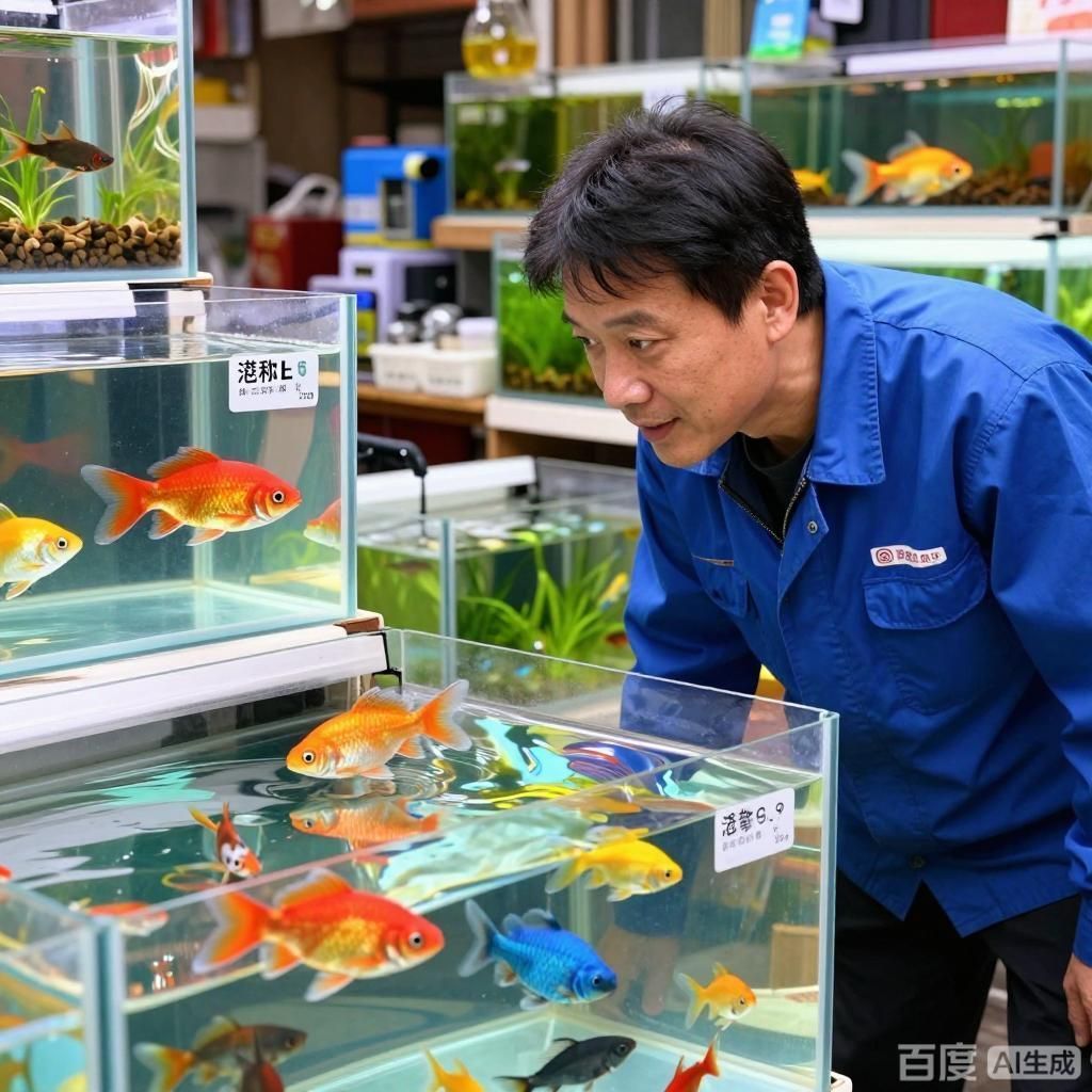 如何挑選健康的觀賞魚，如何挑選健康的觀賞魚，四張圖均圍繞健康觀賞魚