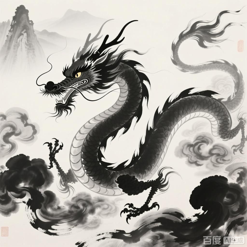 如何繪制風水中的祥龍，如何繪制風水中祥龍 如何繪制風水中的祥龍，如何繪制風水中祥龍 龍魚百科 第2張