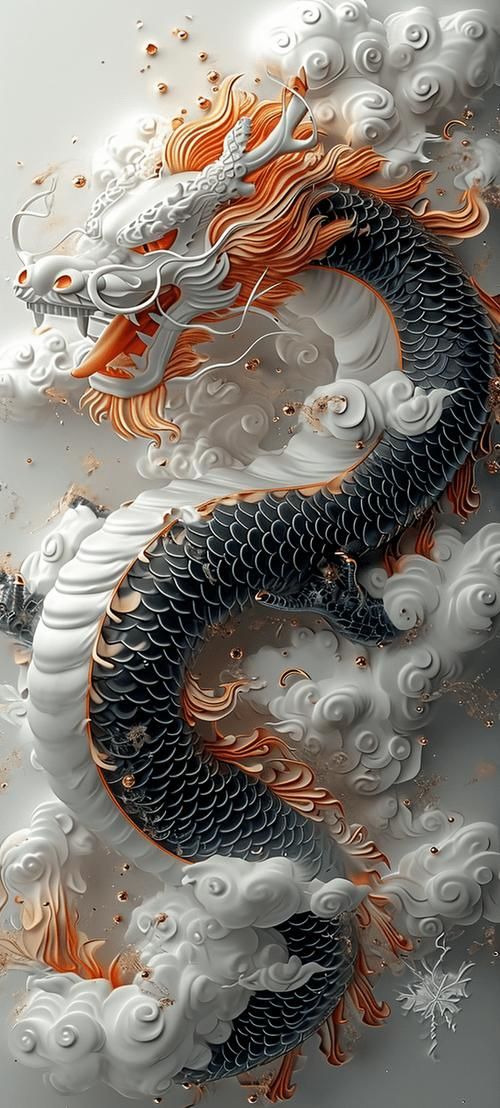 再給我幾張有藝術感的龍圖片，藝術龍圖片展現龍的不同形態與象征意義