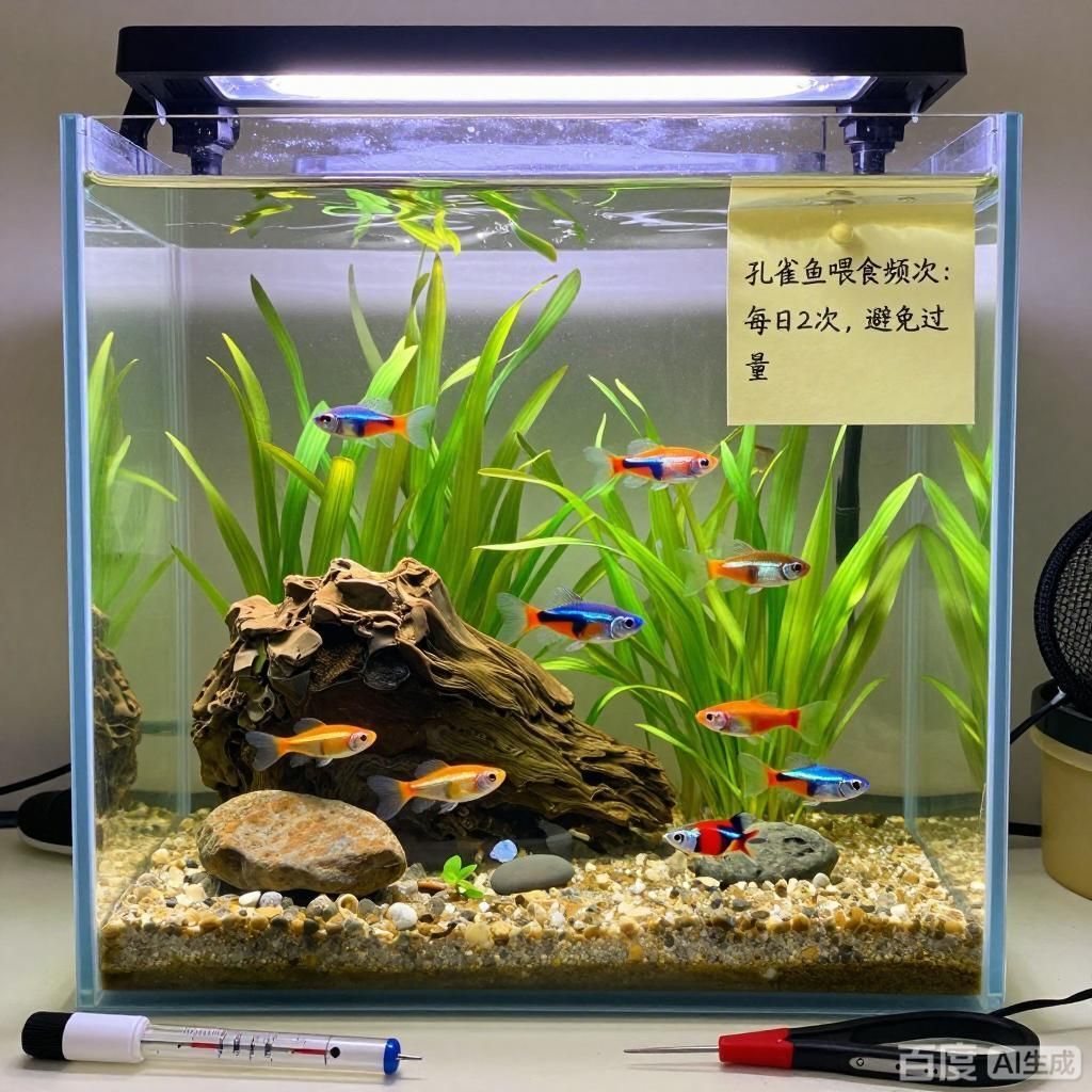 孔雀魚一天應該喂幾次，孔雀魚喂食頻率如何調整,詳解孔雀魚喂食注意事項