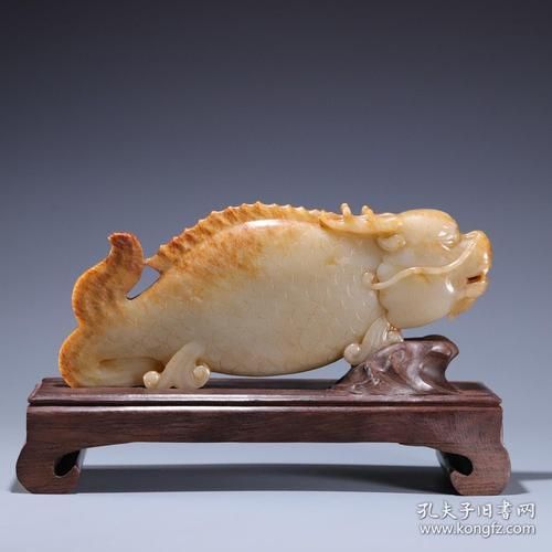 給我一些龍頭魚玉擺件的圖片，——龍頭魚玉擺件的真偽