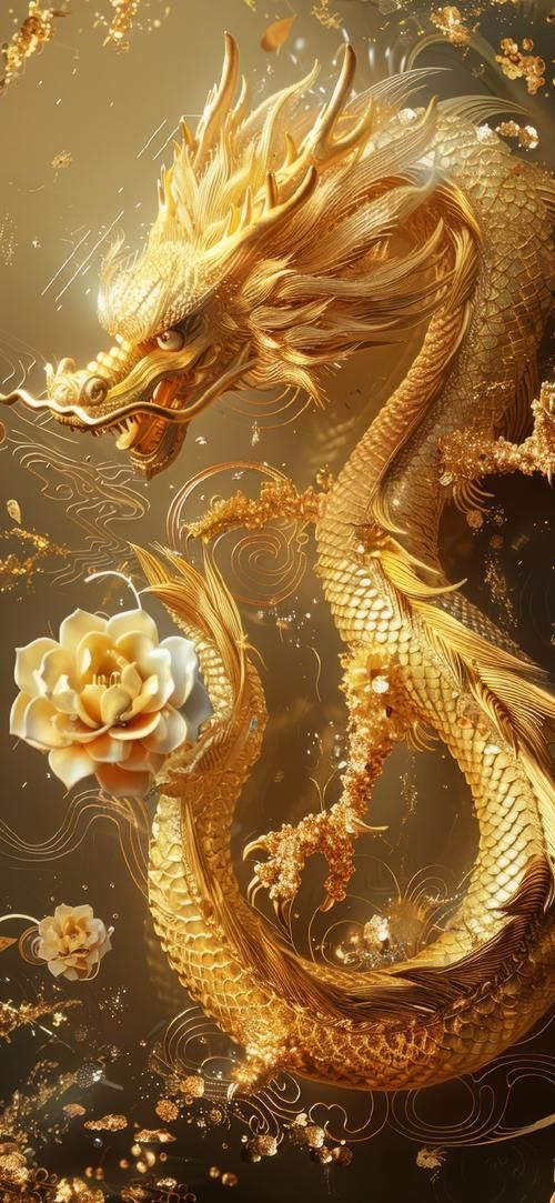 有沒有更多風格的金龍圖片，中國傳統文化中的重要象征之一金龍的藝術價值和文化意義