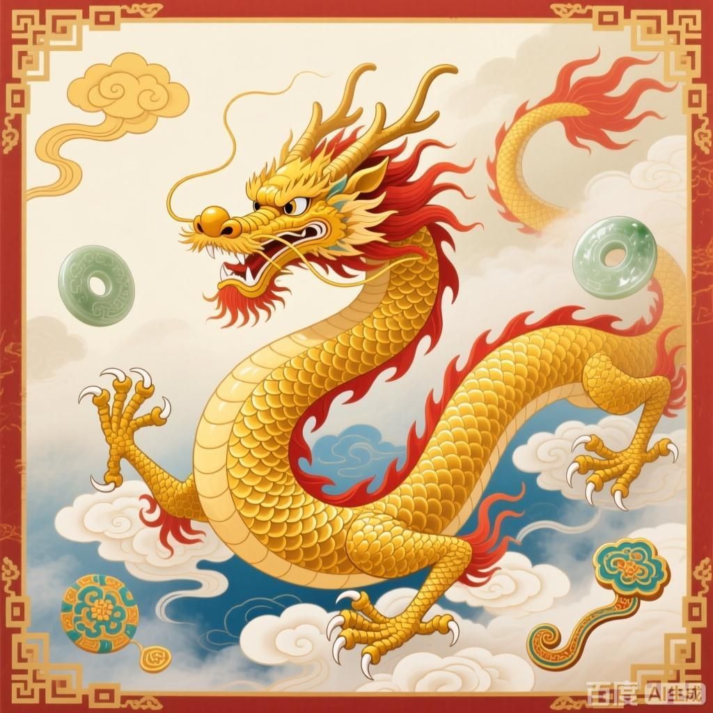 能否詳解一下龍在文化中的象征意義，能否詳解一下龍在文化中的象征意義,四幅插畫圍繞中華龍文化展開