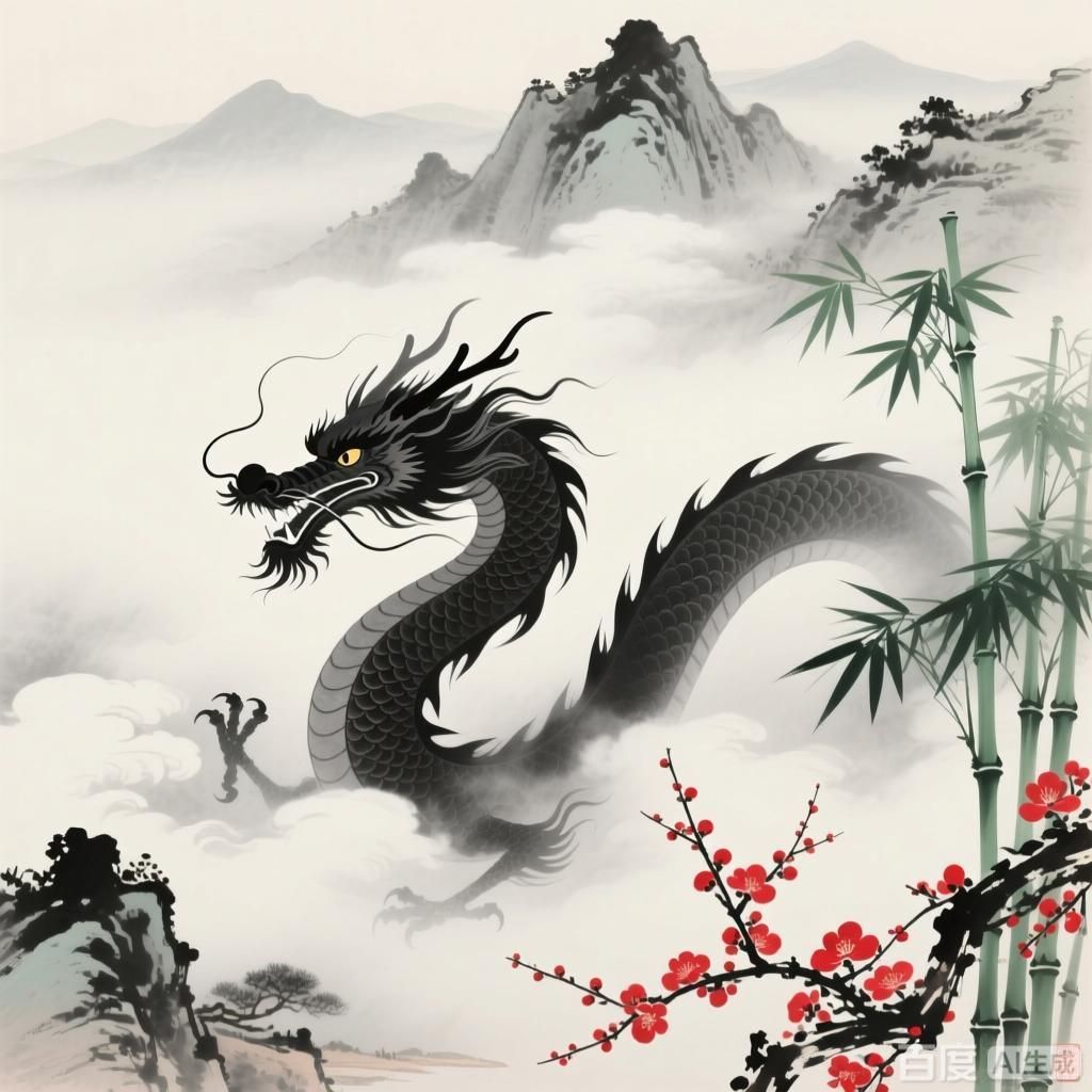 能否詳解一下龍在文化中的象征意義，能否詳解一下龍在文化中的象征意義,四幅插畫圍繞中華龍文化展開