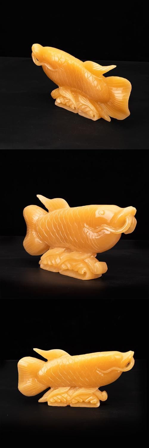 給我一些玉龍魚擺件的搭配圖片，玉龍魚擺件如何搭配？