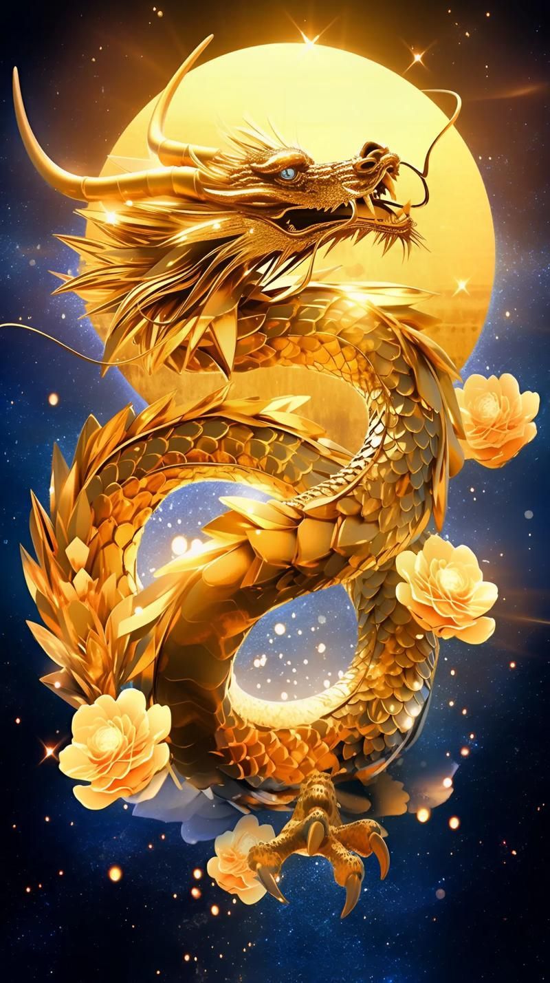 有沒有高清的招財金龍壁紙，高清招財金龍壁紙 有沒有高清的招財金龍壁紙，高清招財金龍壁紙 龍魚百科 第5張