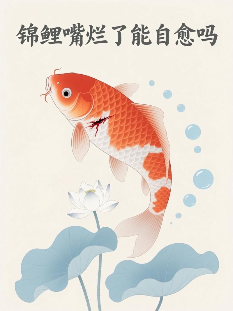 哪些情況下魚細菌感染可能自愈，錦鯉嘴爛了能自愈嗎