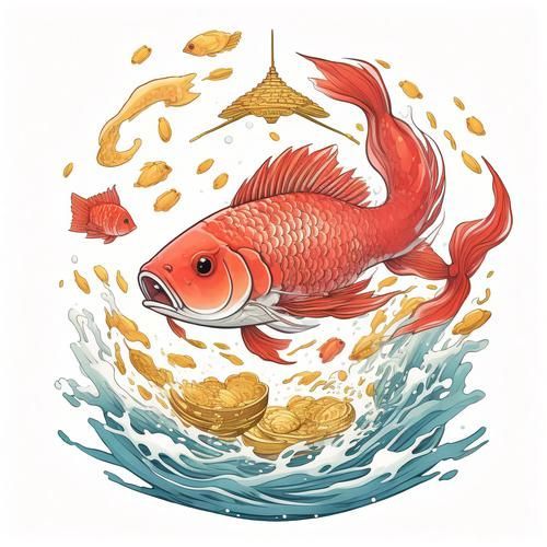 能推薦一些簡約風格的招財龍魚頭像嗎？，簡約風格的招財龍魚頭像 能推薦一些簡約風格的招財龍魚頭像嗎？，簡約風格的招財龍魚頭像 龍魚百科 第5張