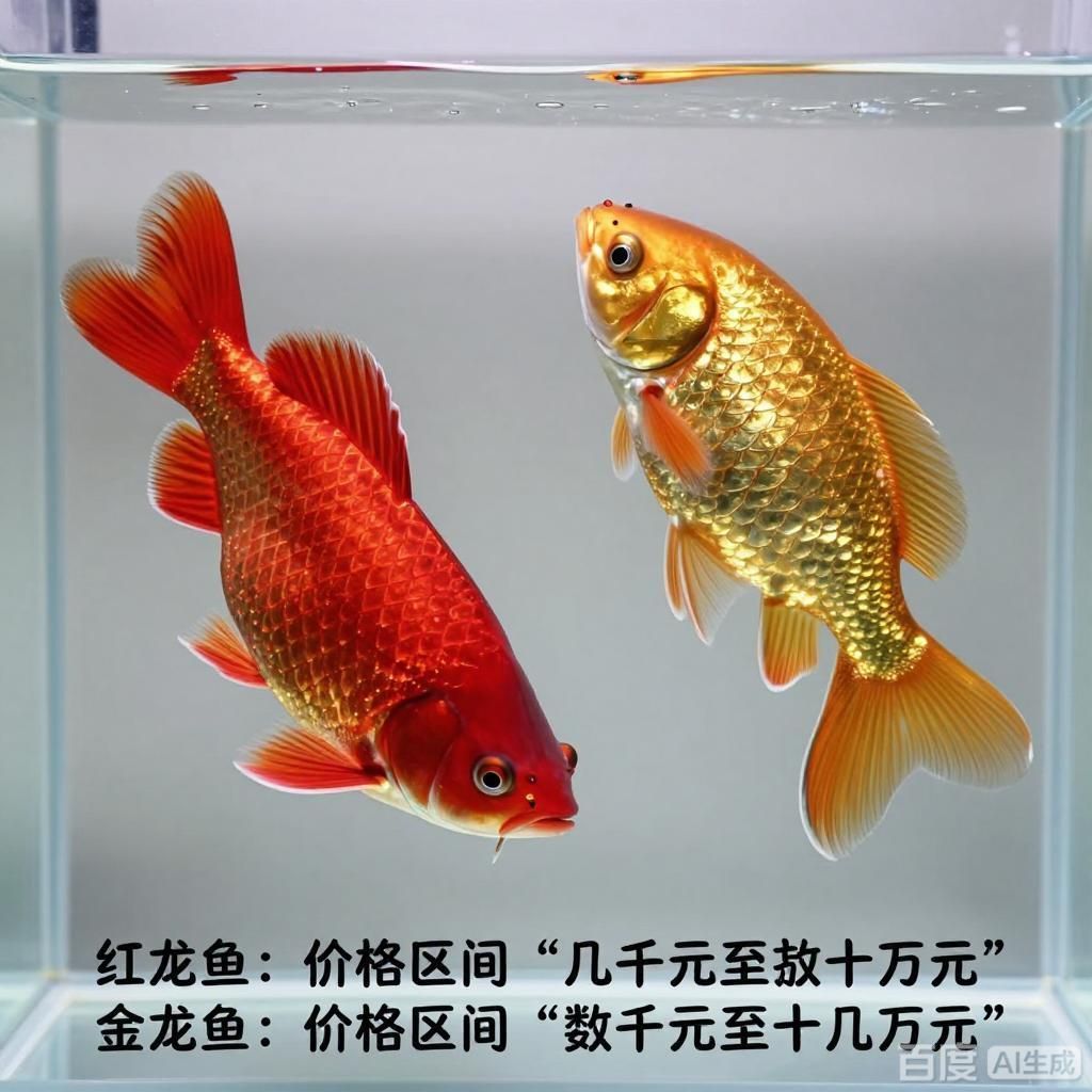 給我一些紅龍魚和金龍魚的價格參考，紅龍魚和金龍魚的價格參考