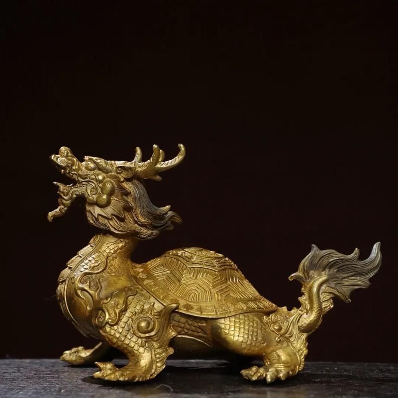 龍龜擺件有哪些材質，黃銅龍龜風水鎮宅化煞、招財龍龜與耐久收藏的綜合優勢