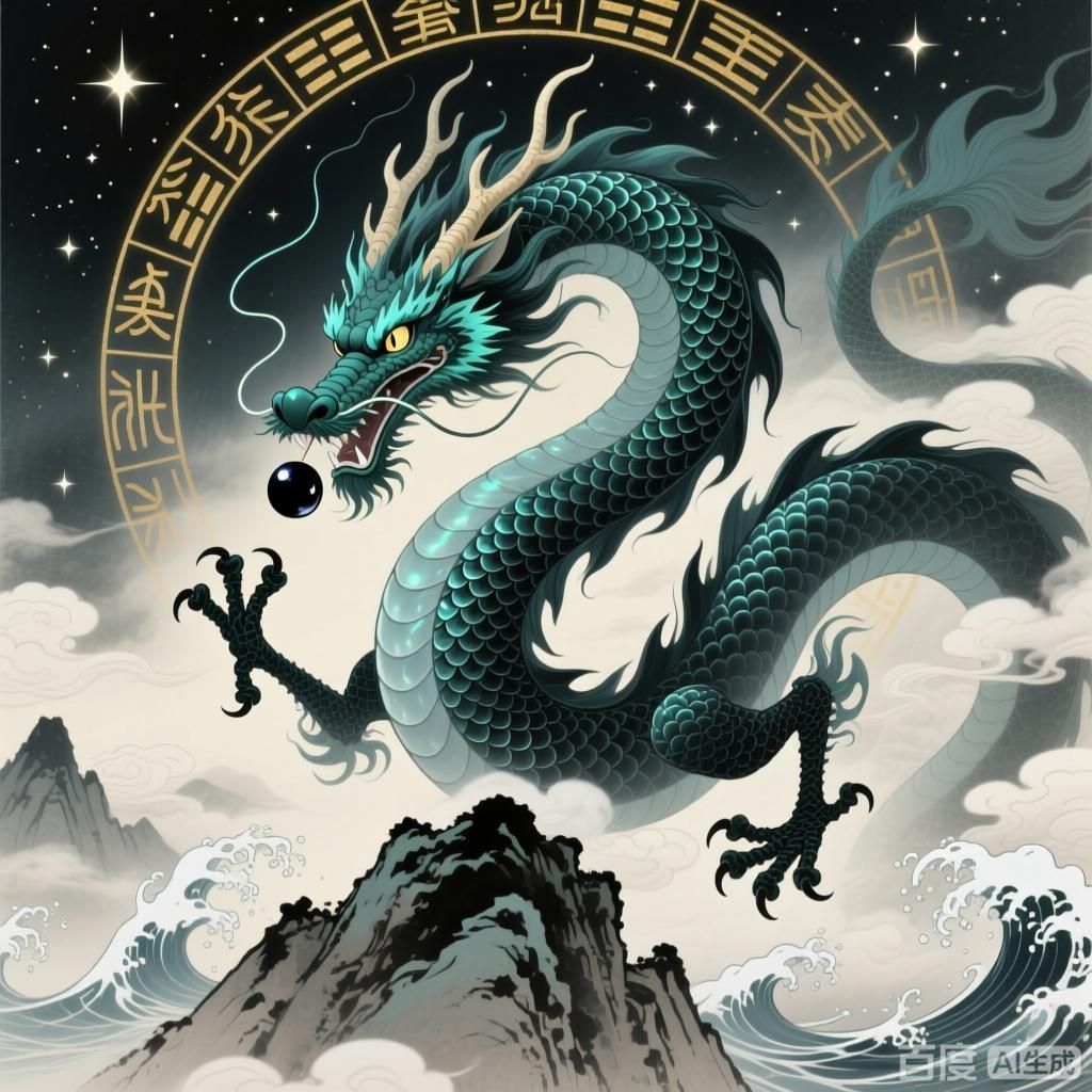 黑龍在文化中的象征意義，黑龍在中國文化中具有豐富的象征意義，四幅圍繞黑龍文化象征解析 黑龍在文化中的象征意義，黑龍在中國文化中具有豐富的象征意義，四幅圍繞黑龍文化象征解析 龍魚百科 第1張