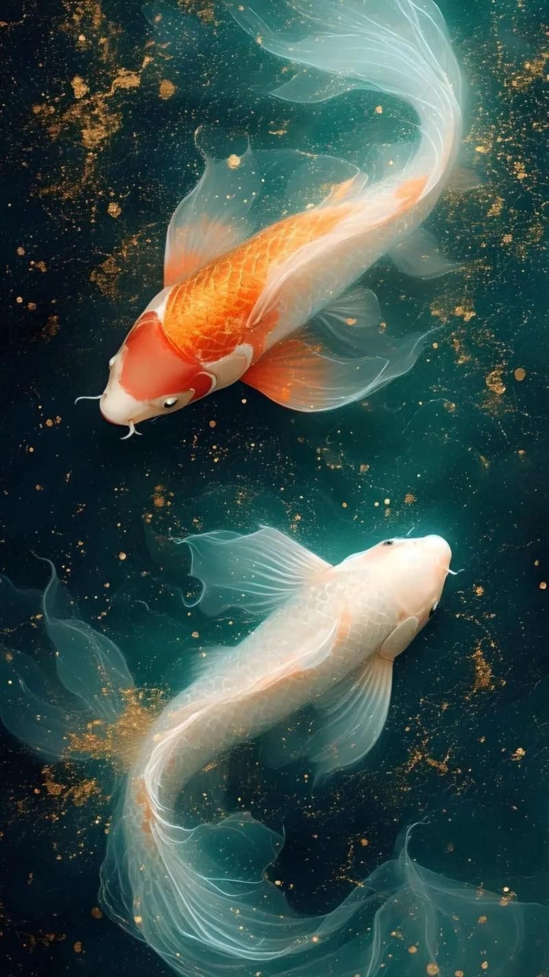 有沒有高清的招財魚壁紙