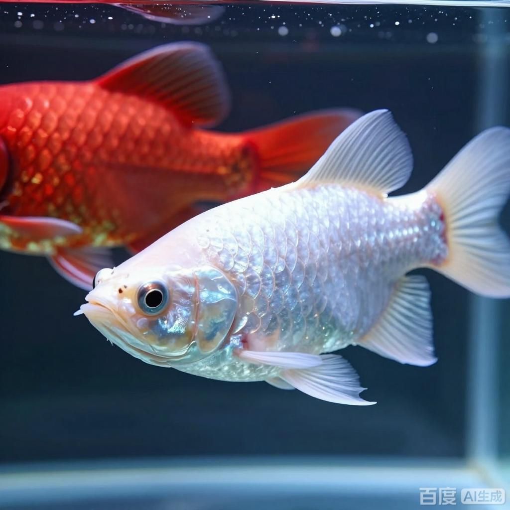 白金龍魚和血紅龍哪個更貴，白金龍魚和血紅龍哪個更貴四張圖均為觀賞魚科普向插畫
