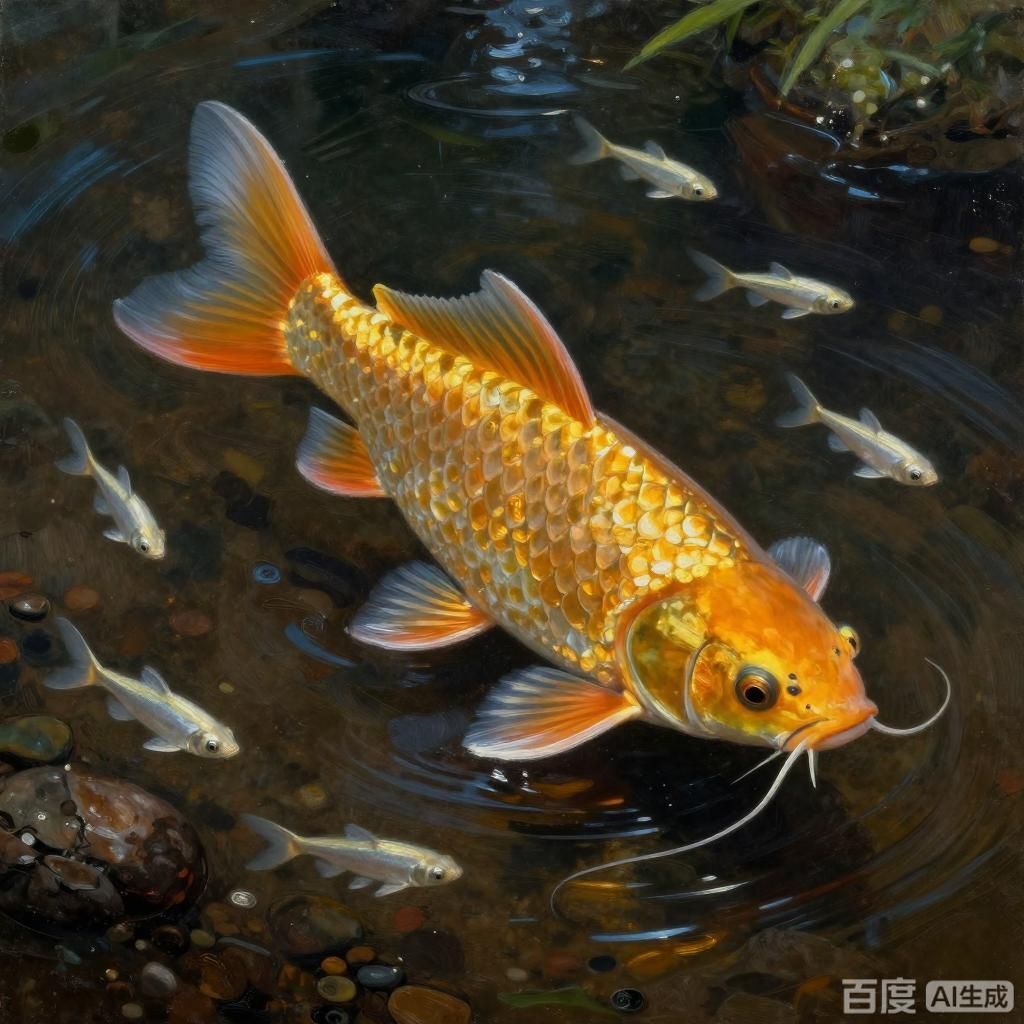 能否提供更多金龍魚油畫的代表作品，金龍魚油畫作品欣賞