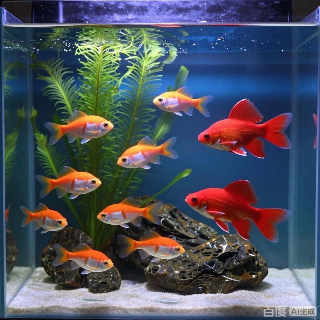 推薦一些與招財(cái)貓混養(yǎng)的大型淡水魚，古典藍(lán)底過背金龍魚 推薦一些與招財(cái)貓混養(yǎng)的大型淡水魚，古典藍(lán)底過背金龍魚 龍魚百科 第2張