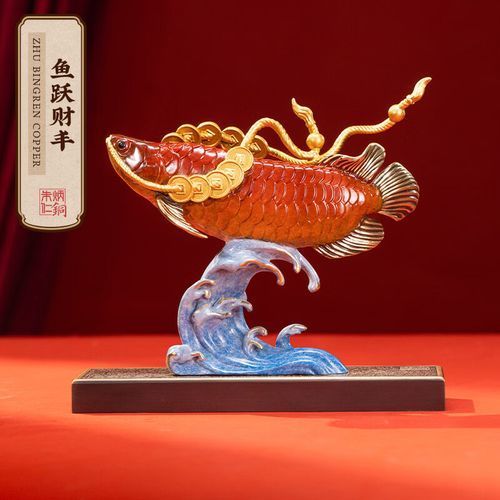 給我推薦幾款朱炳仁銅金龍魚擺件，朱炳仁銅金龍魚擺件 給我推薦幾款朱炳仁銅金龍魚擺件，朱炳仁銅金龍魚擺件 龍魚百科 第4張