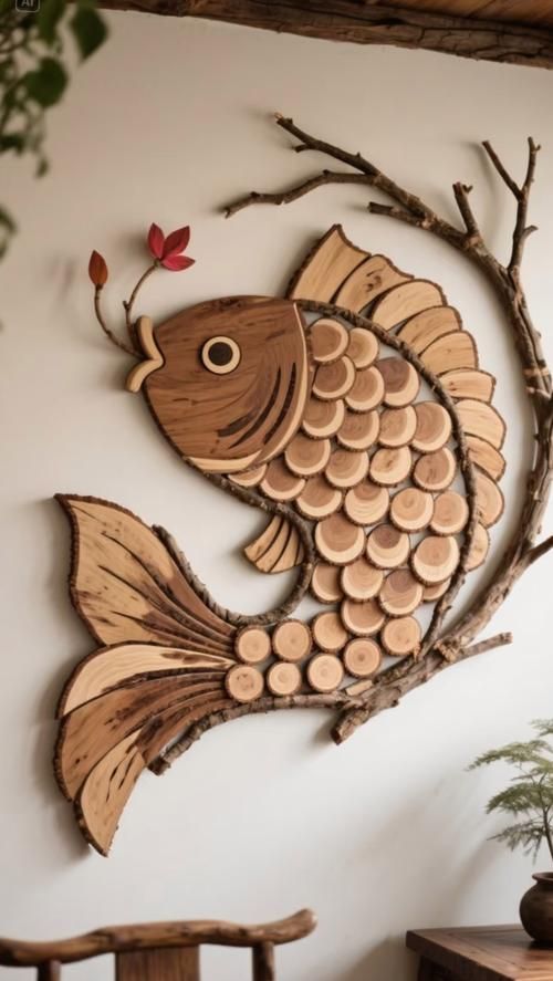 有沒有更多木雕魚作品圖片，探索木雕魚的藝術之美 有沒有更多木雕魚作品圖片，探索木雕魚的藝術之美 龍魚百科 第3張