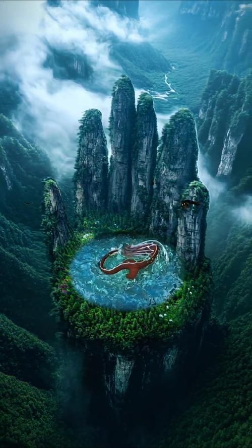 給我一些有龍有水的圖片素材，龍與水的結合是中國文化中常見的象征 給我一些有龍有水的圖片素材，龍與水的結合是中國文化中常見的象征 龍魚百科 第8張