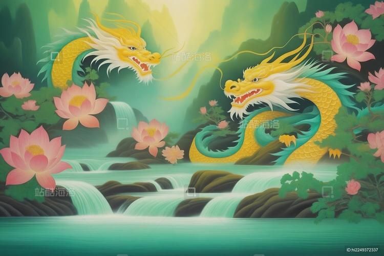 給我一些有龍有水的圖片素材，龍與水的結合是中國文化中常見的象征 給我一些有龍有水的圖片素材，龍與水的結合是中國文化中常見的象征 龍魚百科 第13張