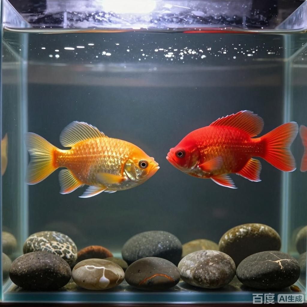 金龍魚和紅龍魚哪個更珍貴，金龍魚和紅龍魚哪個更珍貴，四張插畫分別呈現金龍魚與紅龍魚的不同狀態