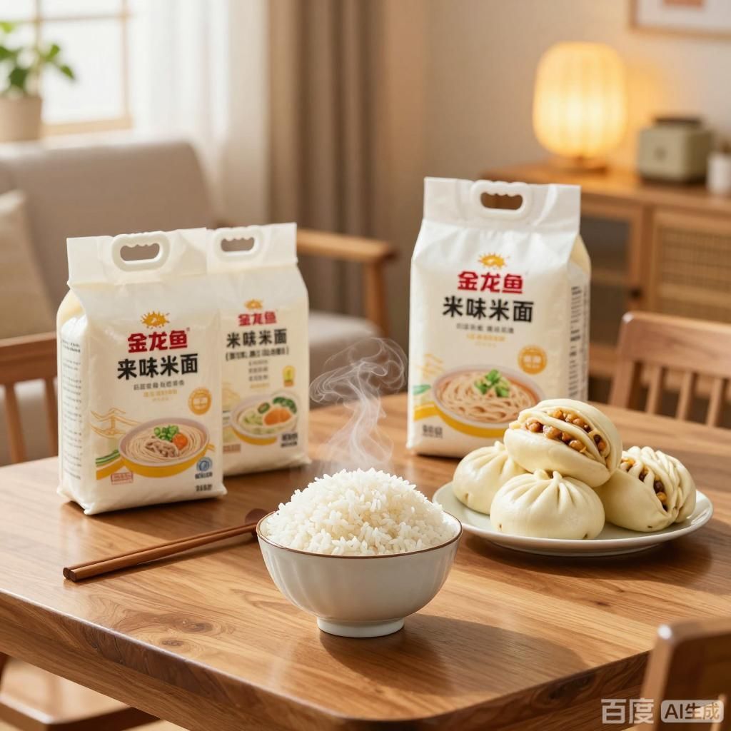 詳細介紹一下金龍魚的米面產品，金龍魚米面產品