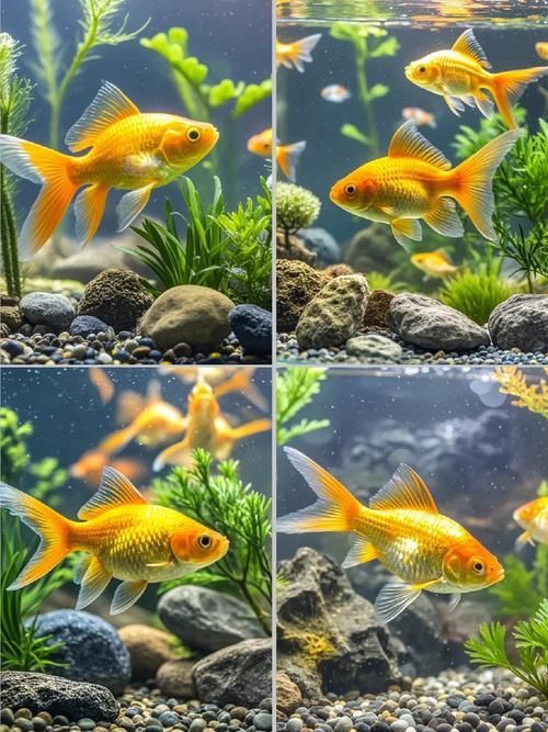 給我一些關于金魚的圖片，印尼小紅龍的最佳喂食時間是什么時候印尼小紅龍最佳喂食時間