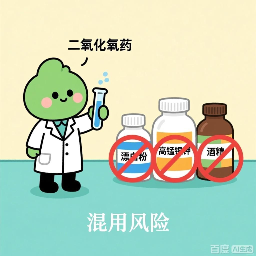 能否提供更多不能與二氧化氯混用的藥物，不能與二氧化氯混用的藥物