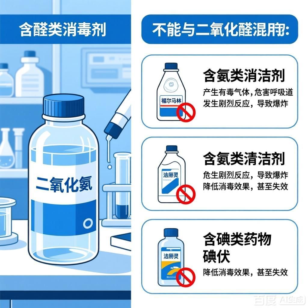 能否提供更多不能與二氧化氯混用的藥物，不能與二氧化氯混用的藥物