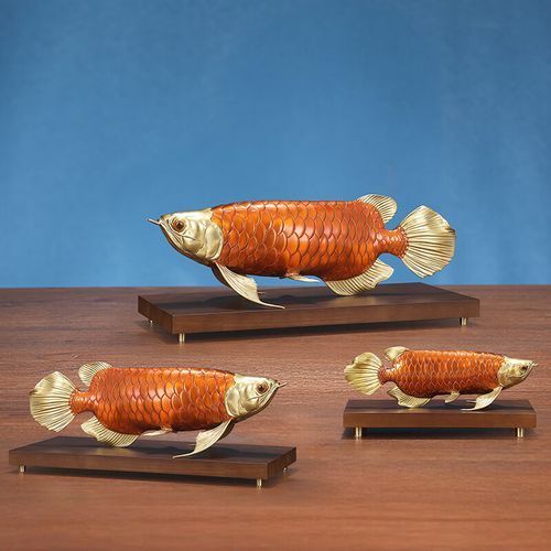 龍魚擺件的價格范圍是多少，聚善緣招財金龍魚擺件