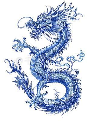能否提供古典藍龍與金龍的圖片，古典藍龍與金龍