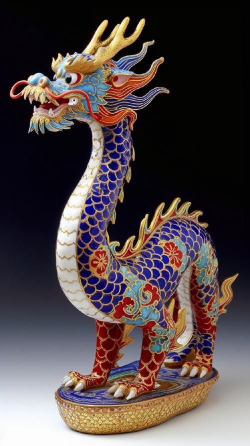 能否提供古典藍龍與金龍的圖片，古典藍龍與金龍