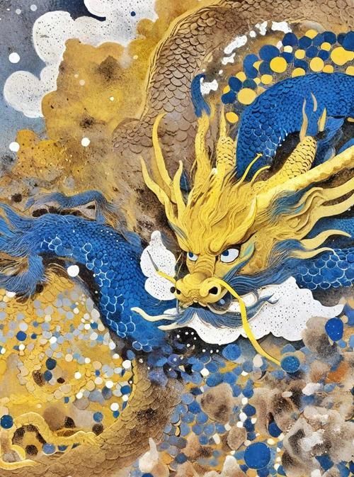能否提供古典藍龍與金龍的圖片，古典藍龍與金龍