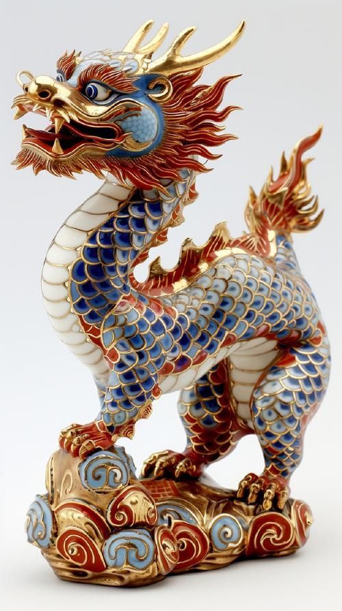 能否提供古典藍龍與金龍的圖片，古典藍龍與金龍