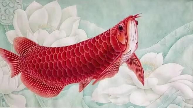 哪里可以欣賞到金龍魚九魚工筆畫？，金龍魚九魚工筆畫作品欣賞金龍魚九魚工筆畫作品欣賞