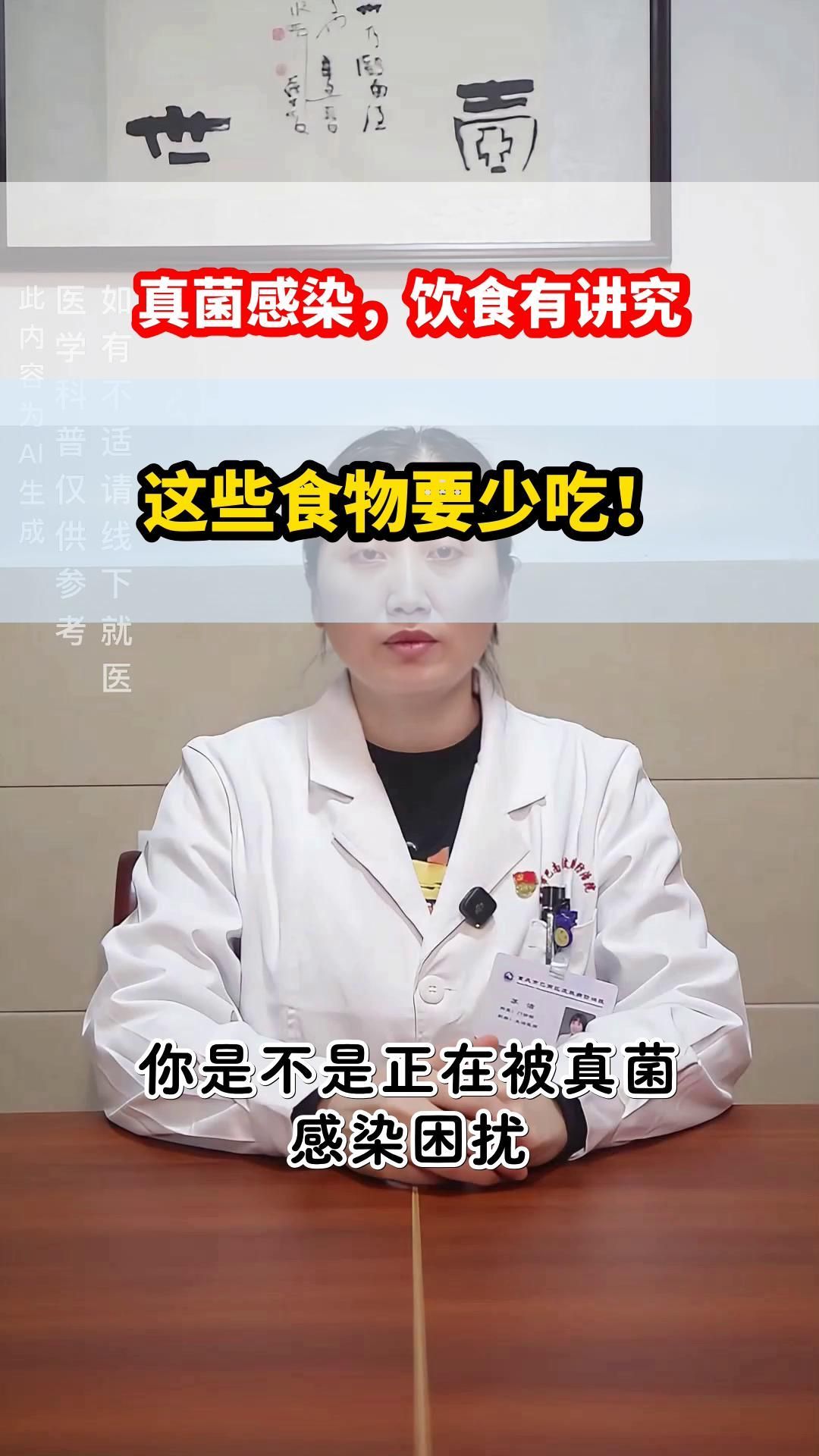 真菌感染期間需要停食嗎，真菌感染期間需要停食嗎調用工具百度健康-去問診