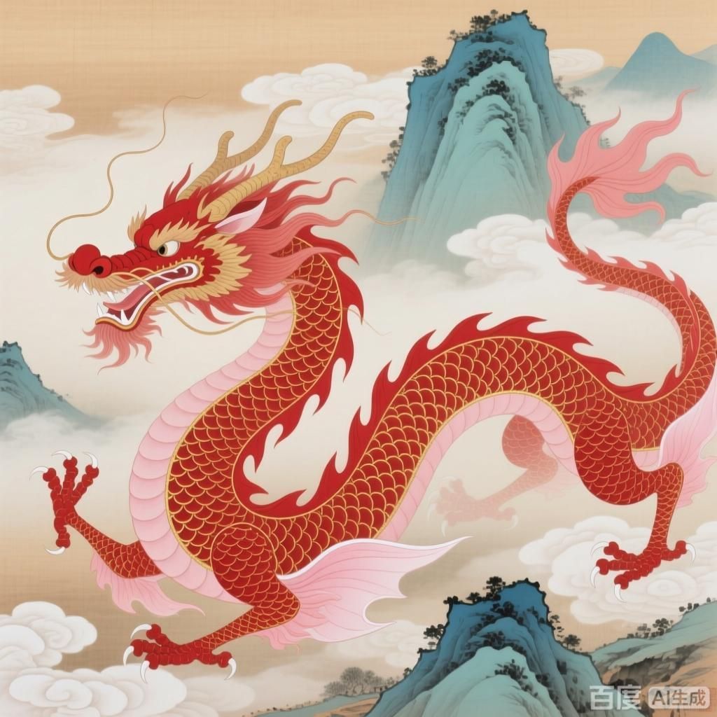紅龍上色效果展示