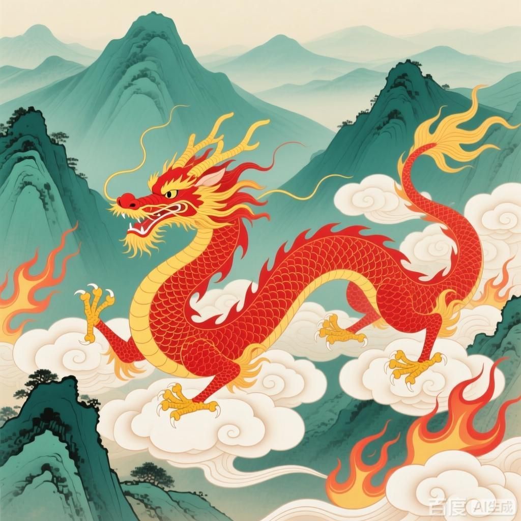 紅龍?jiān)诓煌幕械男蜗螅姆瀹嫹謩e呈現(xiàn)不同文化里的紅龍形象