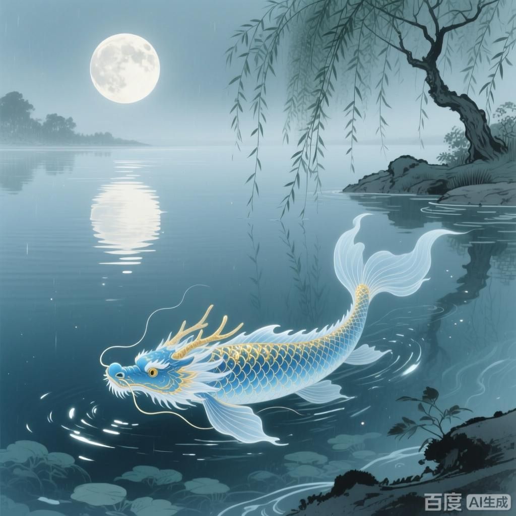 能否提供“鏡湖龍魚”傳說的具體故事，鏡湖龍魚傳說