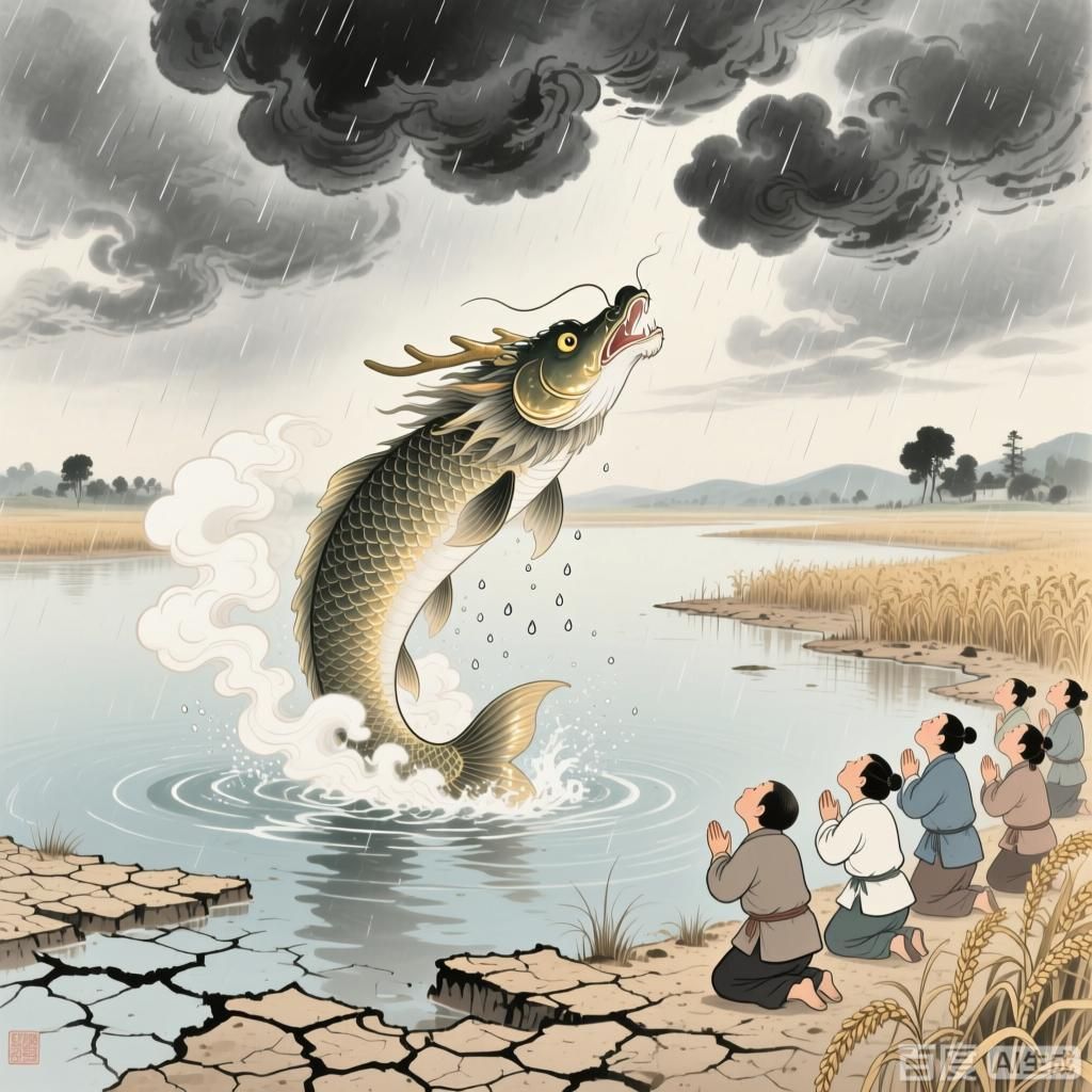 能否提供“鏡湖龍魚”傳說的具體故事，鏡湖龍魚傳說