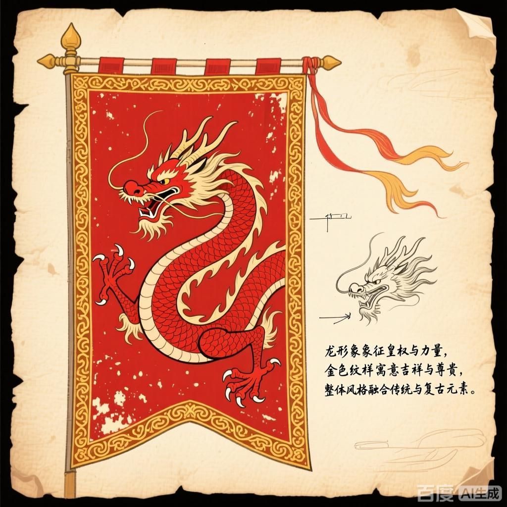 能否提供紅龍旗的設計草圖