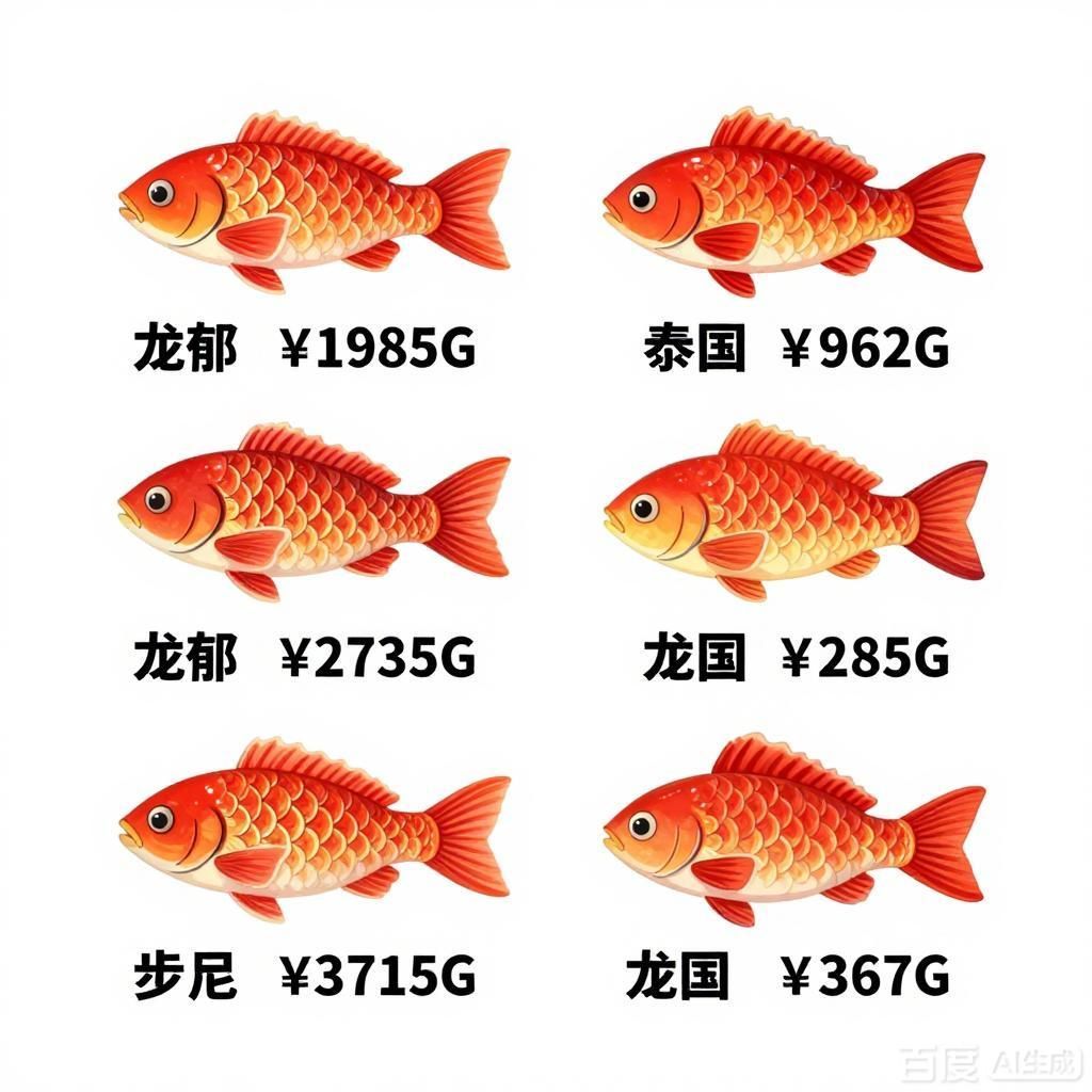 紅龍魚四大品牌的價格范圍，紅龍魚四大品牌價格