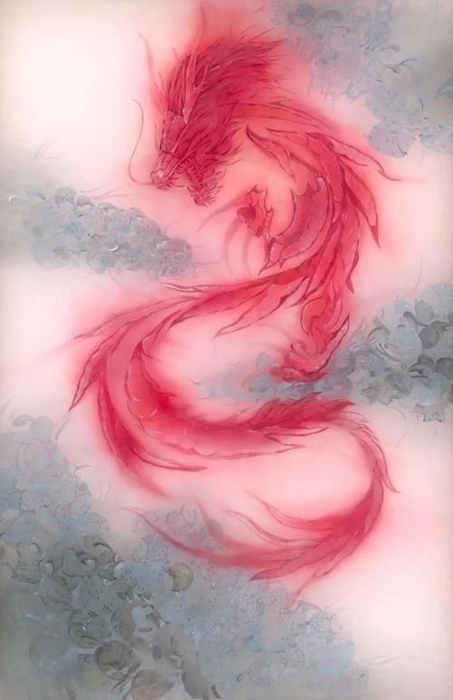 紅龍插畫藝術(shù)作品，紅龍插畫藝術(shù)作品《紅龍插畫藝術(shù)作品深度解析》
